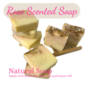 Gentle Rose Scented Soap - Handcrafted Bliss for Your Daily Routine - 2 Sizes Available