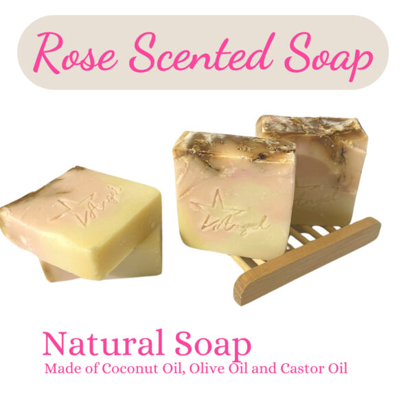 Gentle Rose Scented Soap - Handcrafted Bliss for Your Daily Routine - 2 Sizes Available