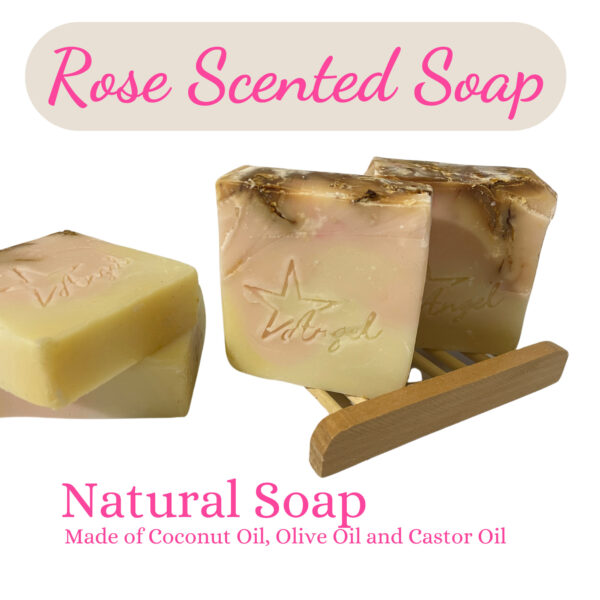 Gentle Rose Scented Soap - Handcrafted Bliss for Your Daily Routine - 2 Sizes Available